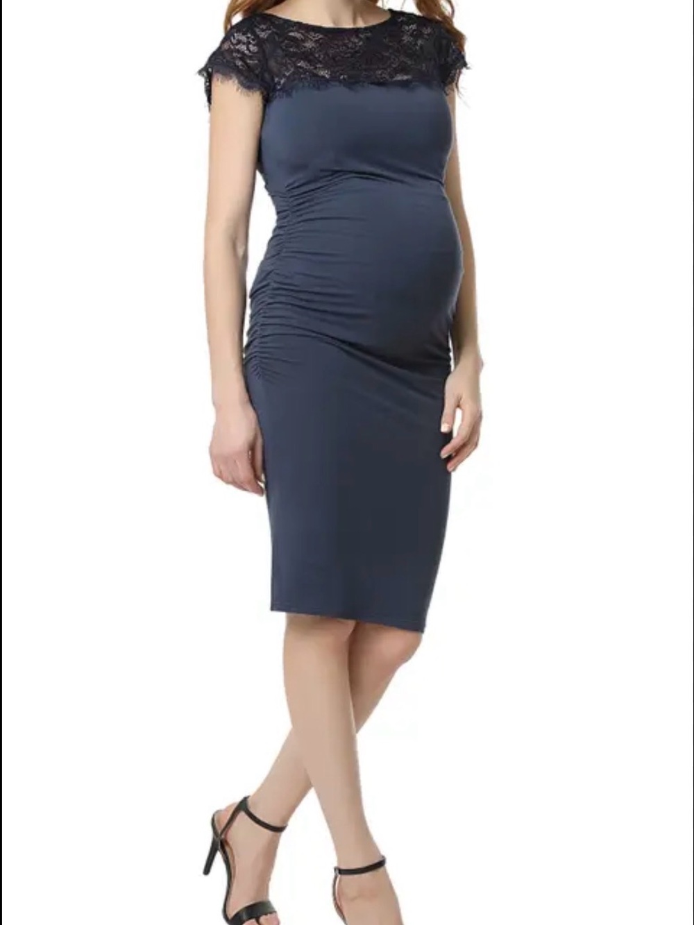 NWT Kimi + Kai Navy Maternity Sheath Dress